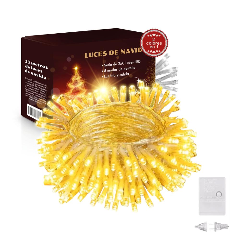 Kit de Luces de Navidad Sky Green Luz Blanca Y Cálida $949