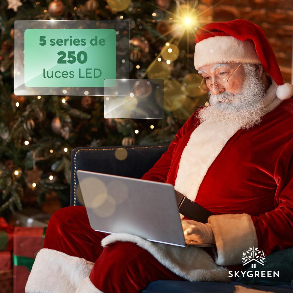Foto 4 | Kit de Luces de Navidad Sky Green Luz Blanca Y Cálida