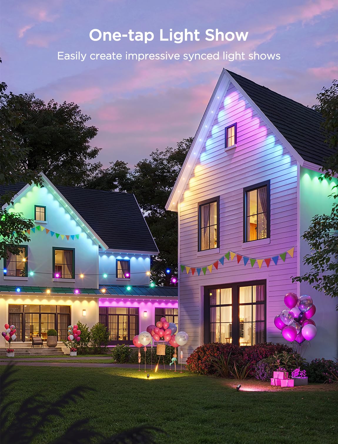 Foto 7 | Luces Exteriores Govee Permanent 2 Rgbic De 100 Pies Con 72 Led Ip67 - Venta Internacional.