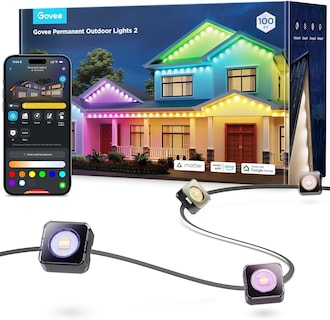 Foto 1 | Luces Exteriores Govee Permanent 2 Rgbic De 100 Pies Con 72 Led Negras - Venta Internacional.