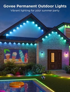 Foto 7 | Juego De Luces Exteriores Govee, Permanente De 100 Pies Y Cortina De 4,9 X 6,6 Pies - Venta Internacional.