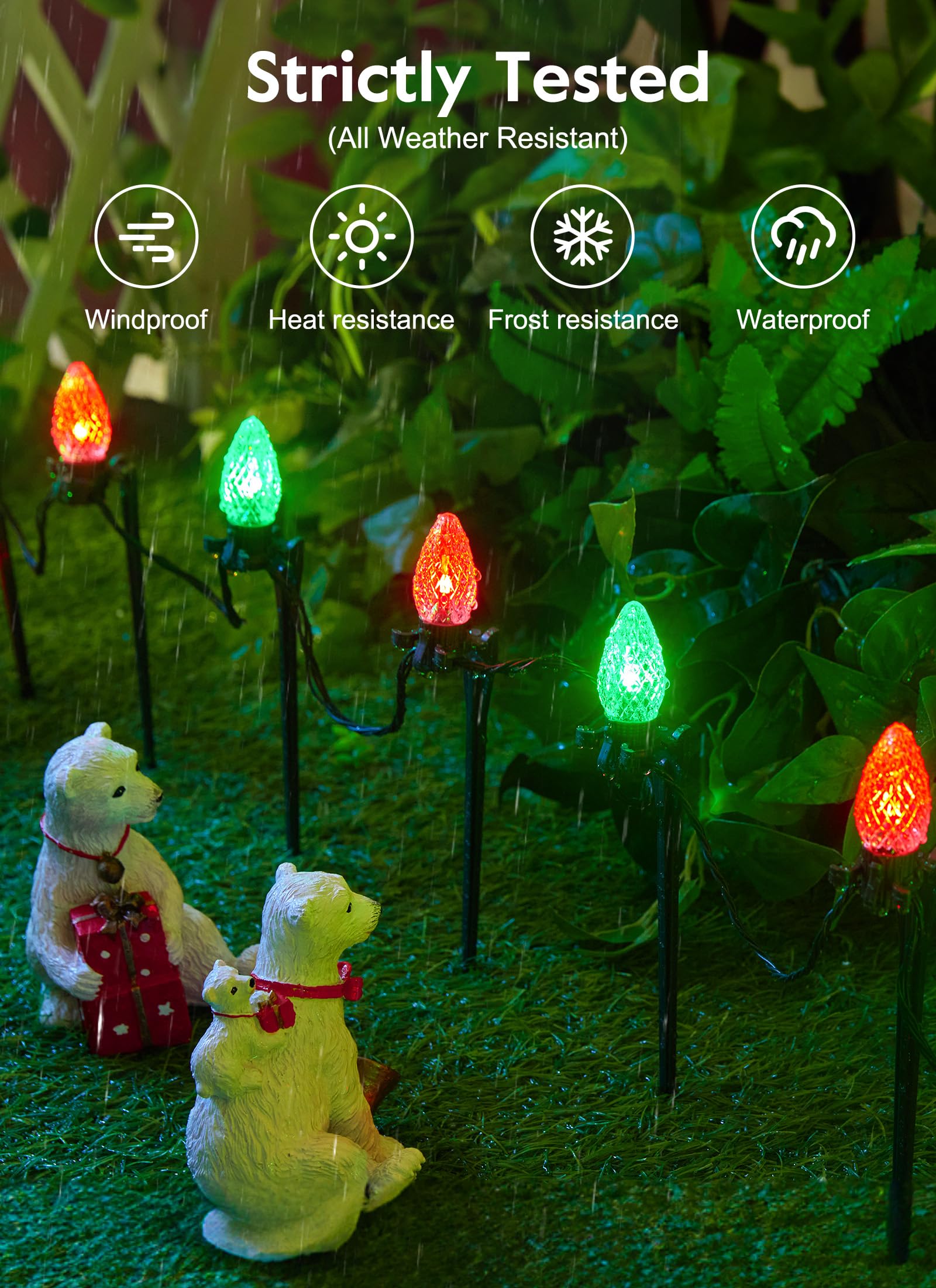 Foto 5 pulgar | Luces Navideñas Brightown Smart C9 Led / 50 Pies / 75 RGB / 58 Modos - Venta Internacional