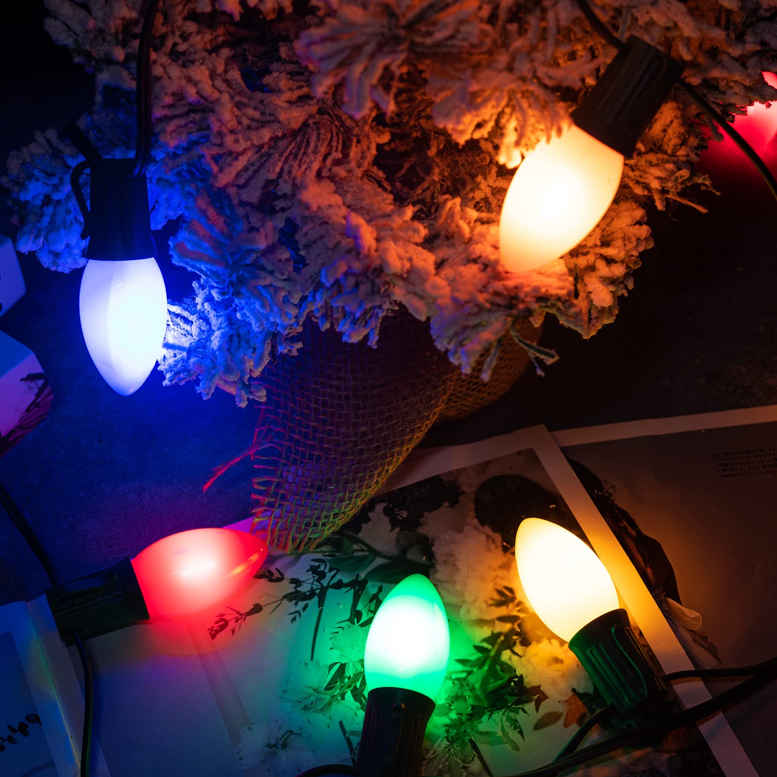 Foto 2 | Luces Navideñas Minetom C7 Led De 15 M, 50 Bombillas Multicolores - Venta Internacional.