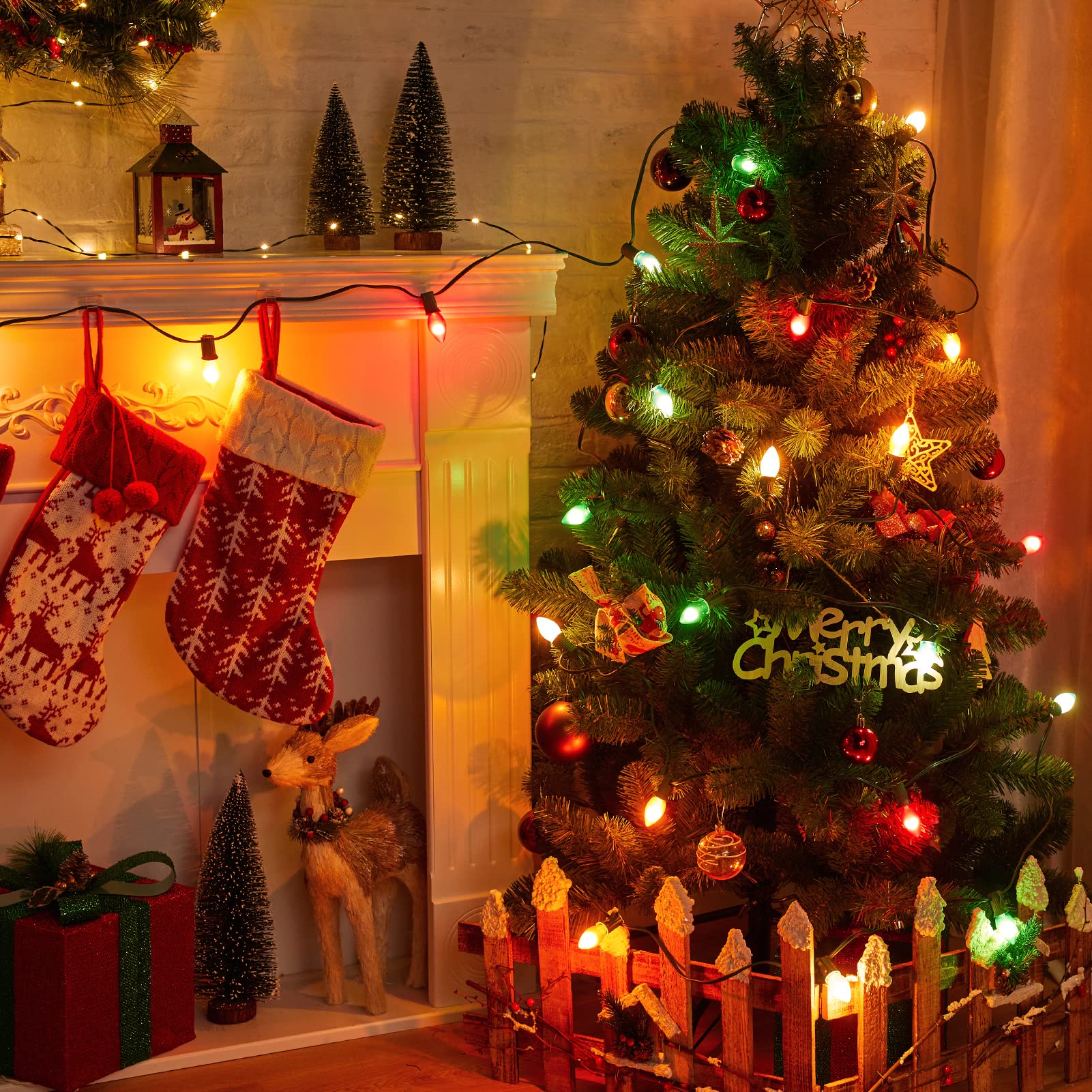 Foto 5 pulgar | Luces Navideñas Minetom C7 Led De 15 M, 50 Bombillas Multicolores - Venta Internacional.