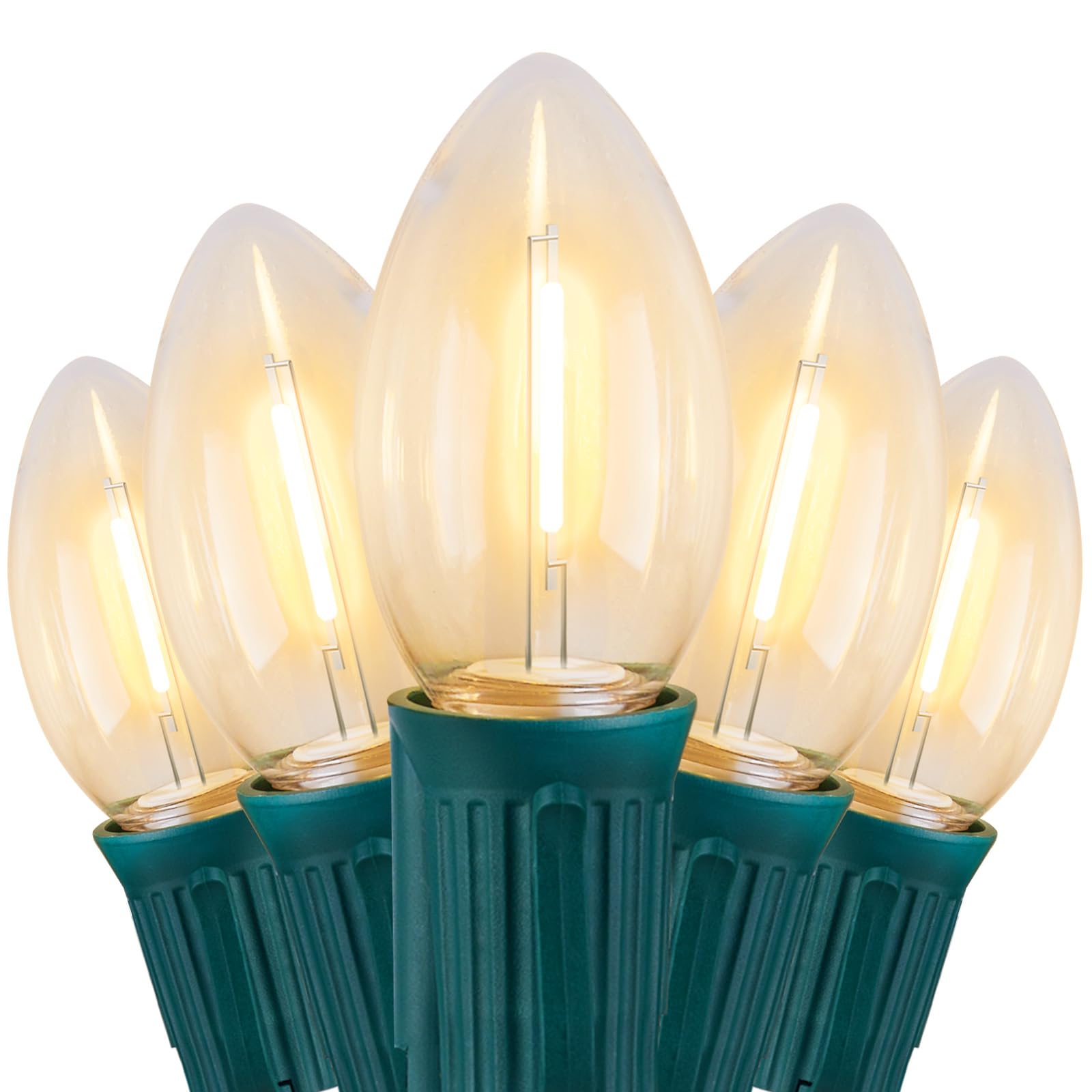 Foto 2 pulgar | Luces Navideñas Brightown Vintage C9 Led De 30 M, 50 Bombillas Cálidas  - Venta Internacional.