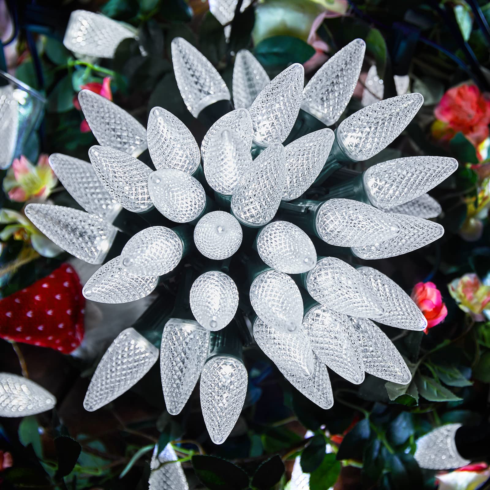 Foto 1 | Guirnalda De Luces Navideñas Brightown C9 Led De 15 M, Color Blanco Puro - Venta Internacional.