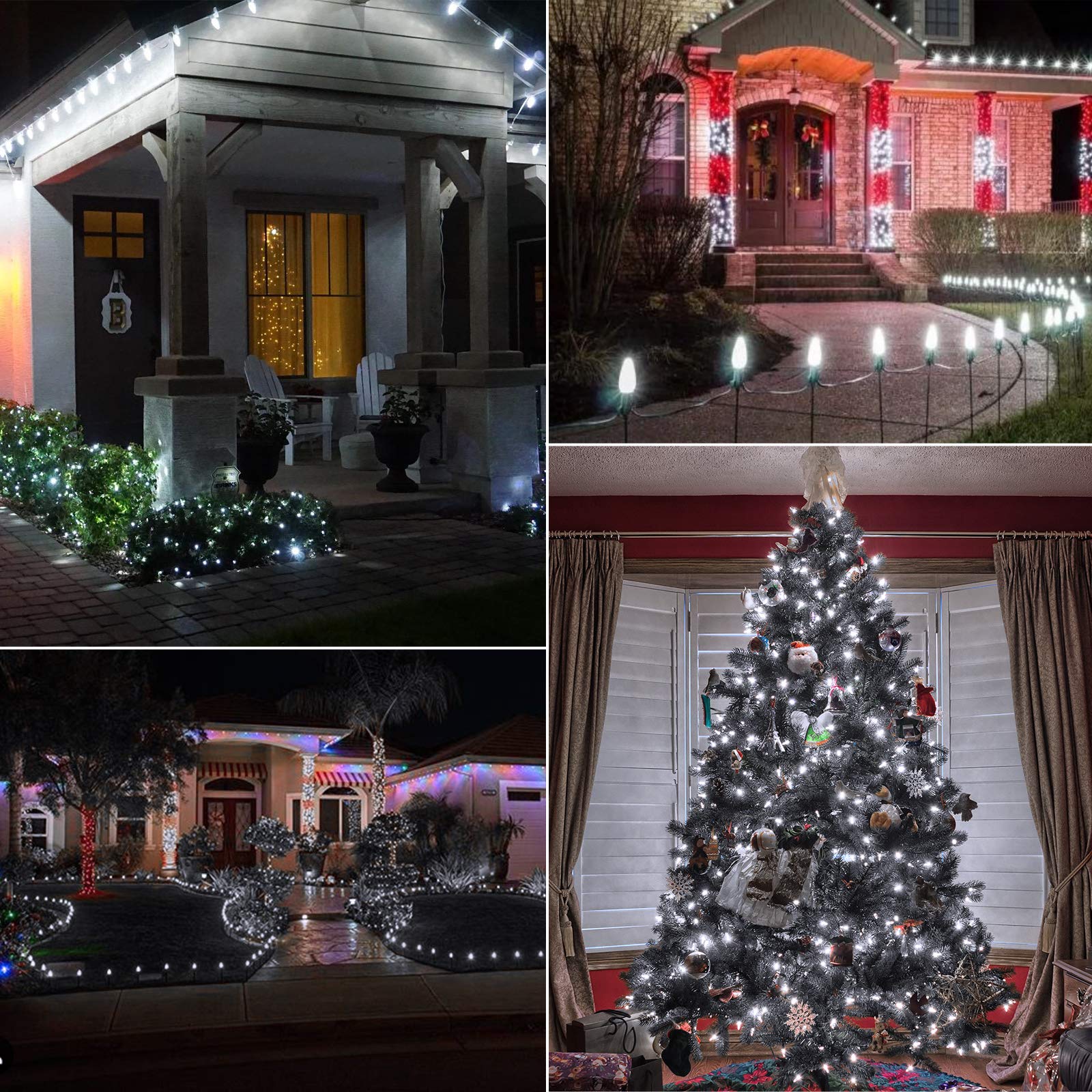 Foto 8 pulgar | Guirnalda De Luces Navideñas Brightown C9 Led De 15 M, Color Blanco Puro - Venta Internacional.