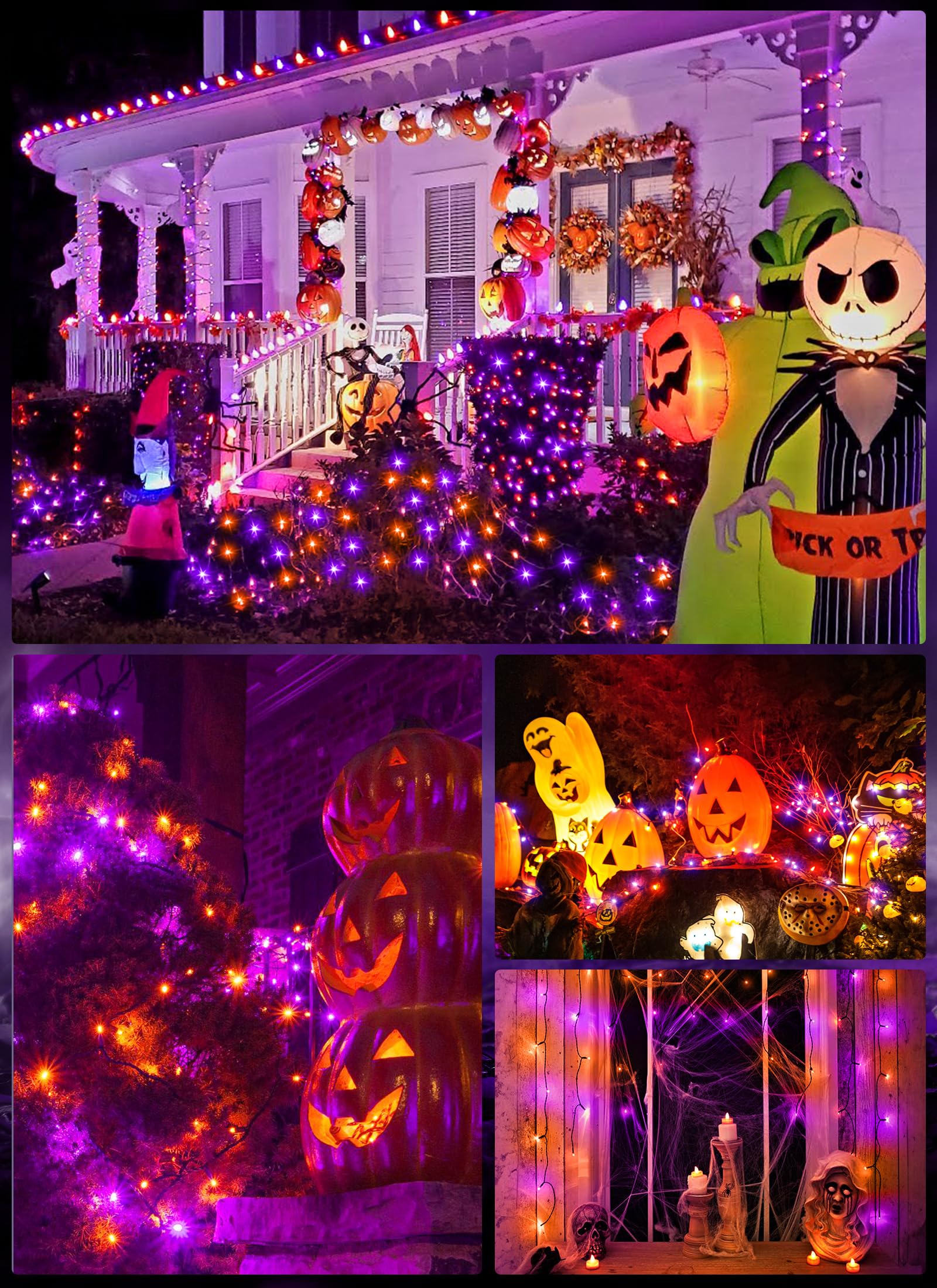 Foto 8 pulgar | Luces Solares Minetom Halloween 400 Led 160 M, Paquete De 4 - Venta Internacional.