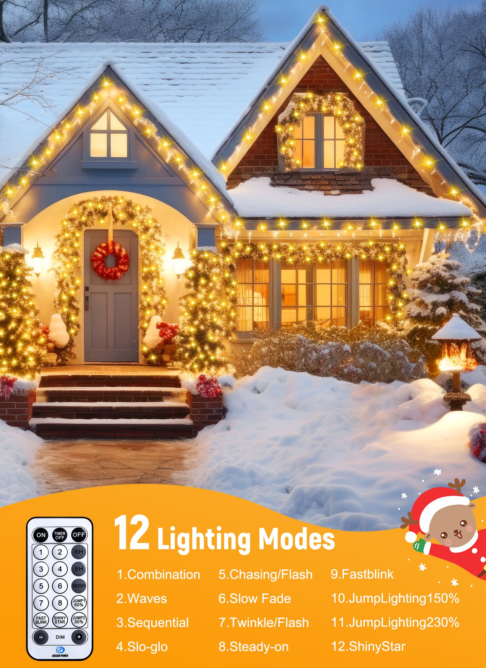 Foto 2 | Clúster De Luces Led Brightown 1000 De Navidad 15 M Para Exteriores - Venta Internacional