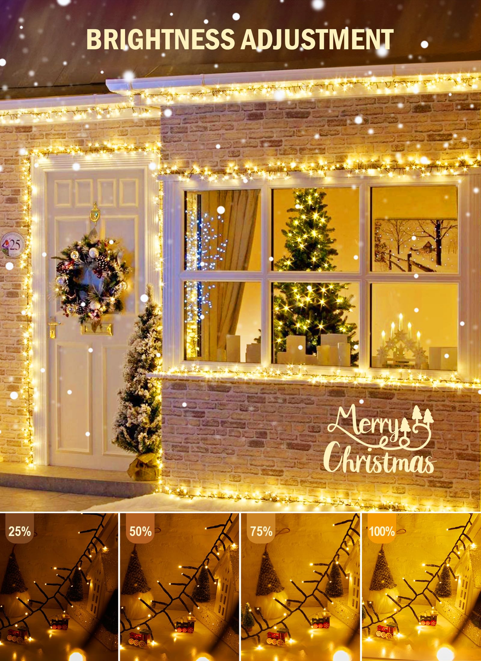 Foto 6 pulgar | Clúster De Luces Led Brightown 1000 De Navidad 15 M Para Exteriores - Venta Internacional