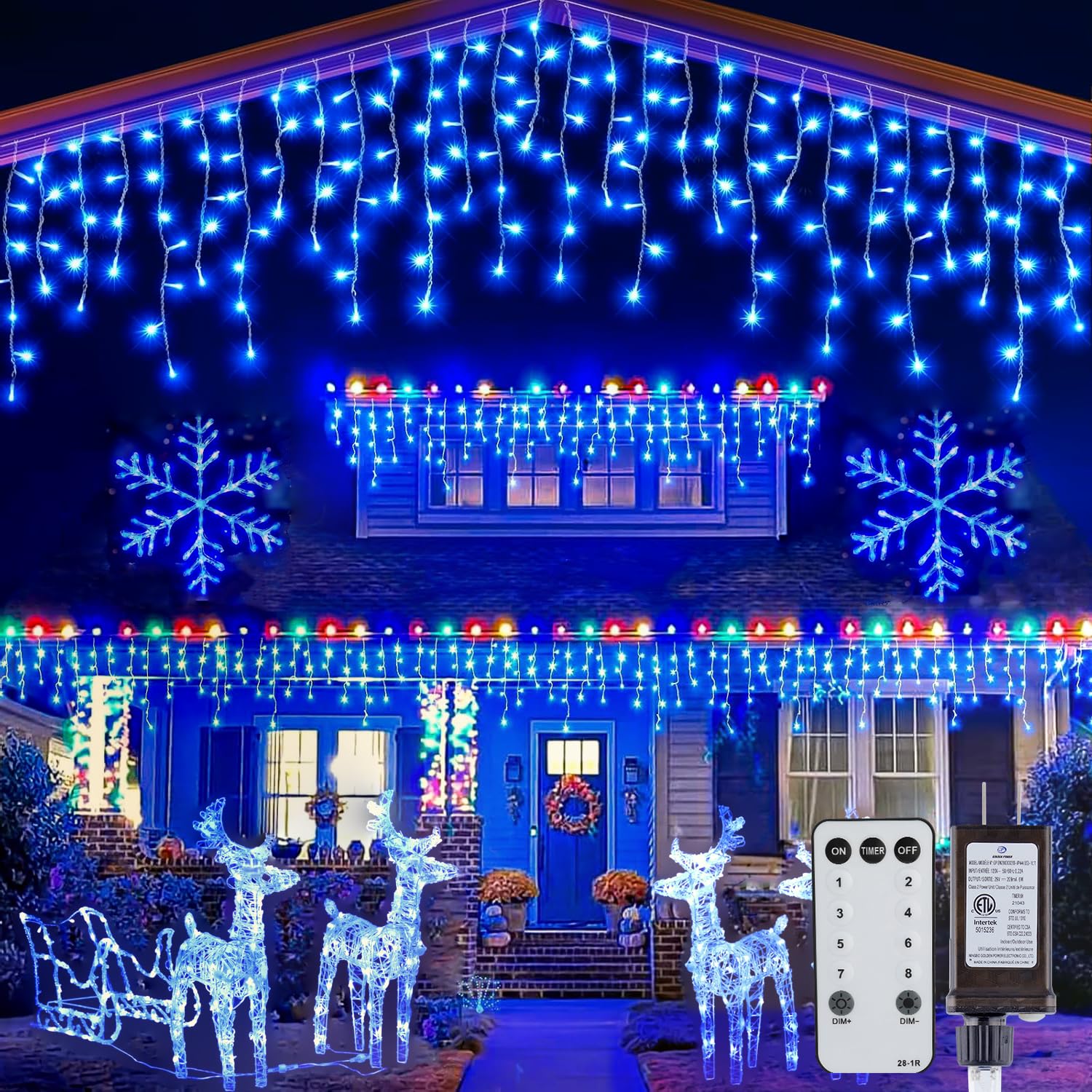 Foto 2 pulgar | Luces Navideñas Brightown Blue 736 Led 20 M Para Exteriores - Venta Internacional