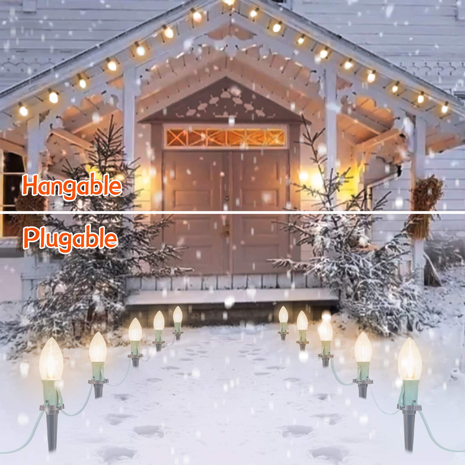 Foto 6 | Guirnalda De Luces Navideñas Brightown C9, 7,8 M, 20 Led, Color Blanco Cálido - Venta Internacional.