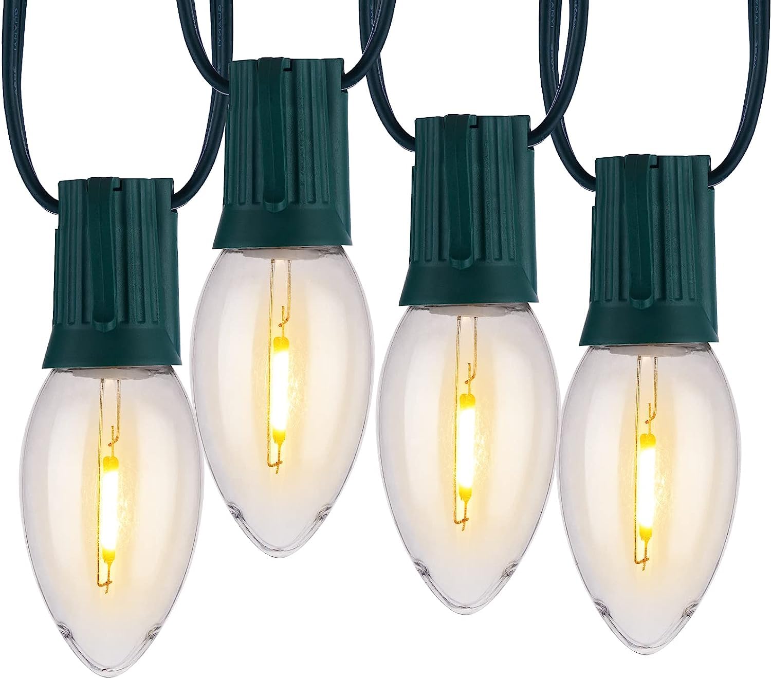 Foto 2 pulgar | Luces Navideñas Minetom Vintage C9 25 M 25 Led Blanco Cálido - Venta Internacional.