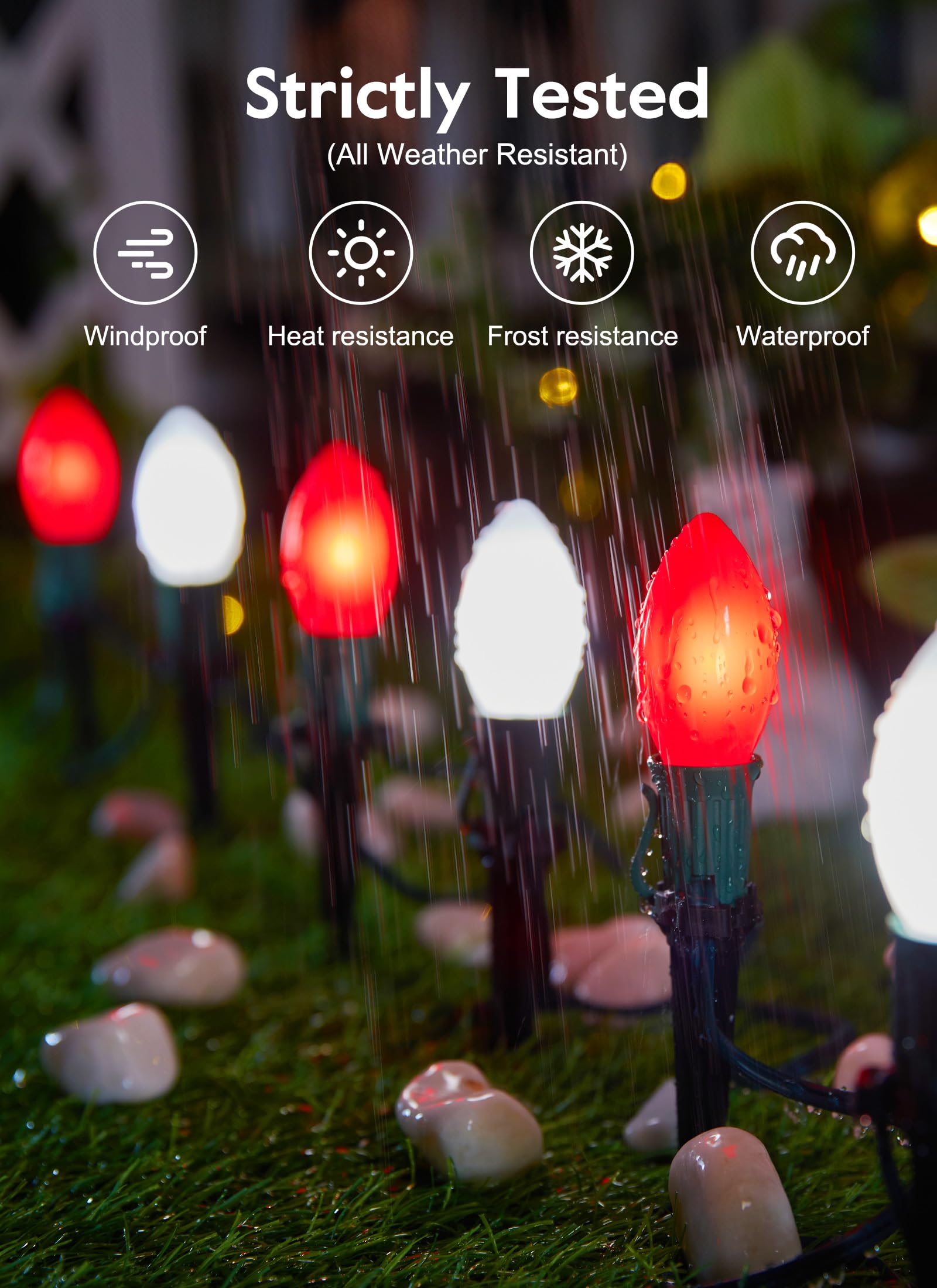 Foto 3 pulgar | Luces Navideñas Brightown Frosted C9 Led De 32 M Para Exteriores - Venta Internacional.