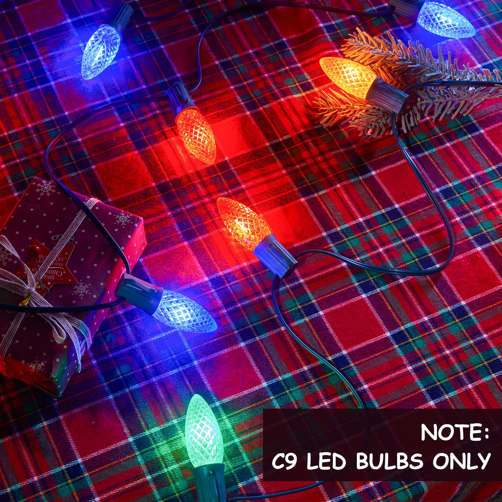 Foto 3 | Cadena De Luces Navideñas Minetom C9, 100 M, 100 Enchufes, Color Verde - Venta Internacional.
