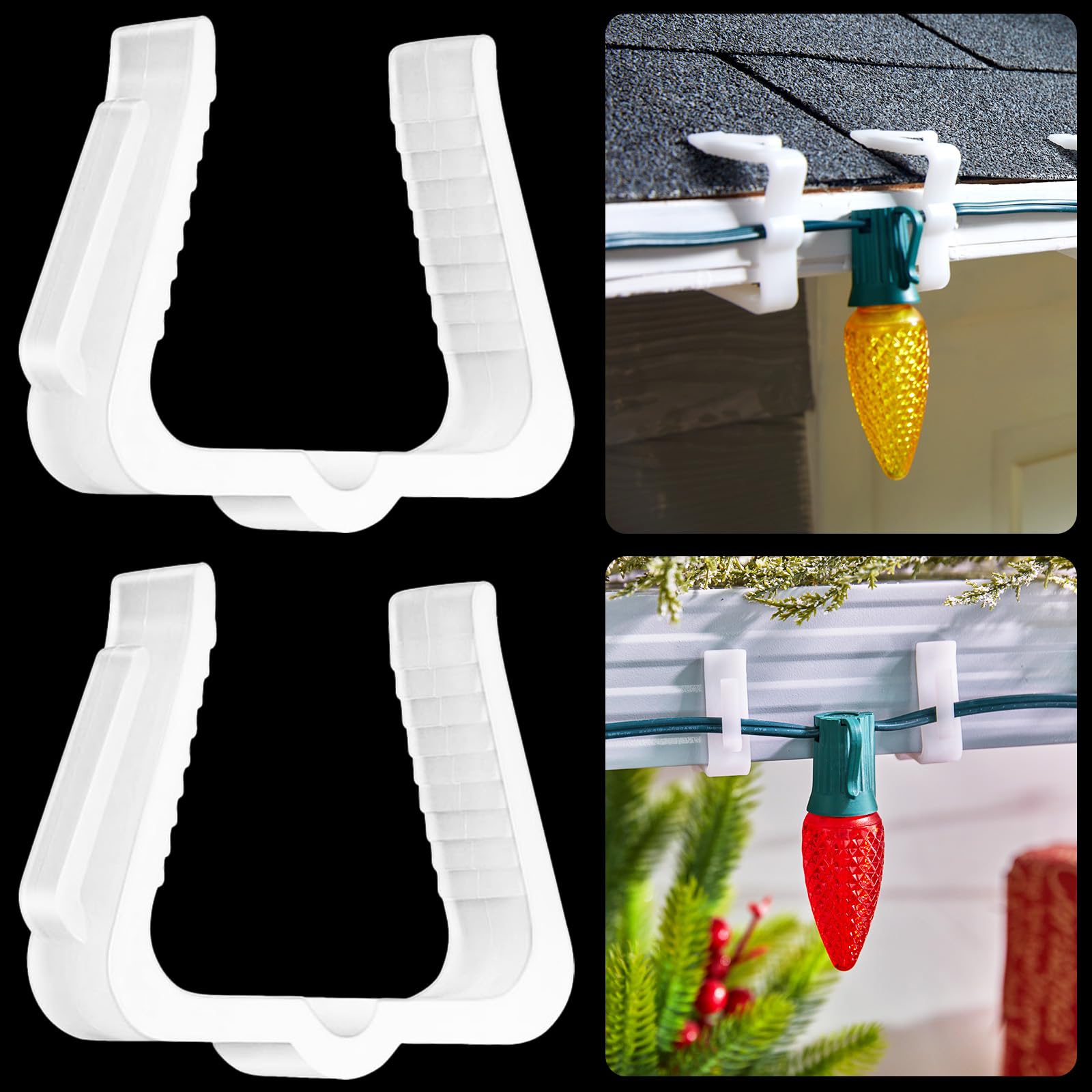 Pinzas Para Luces Navideñas Brightown C7 C9, 200 Unidades - Venta Internacional.