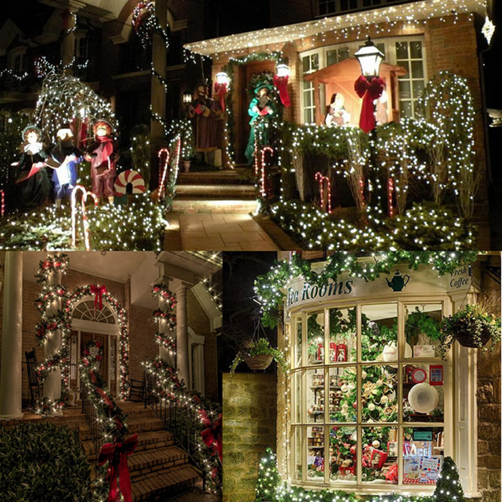 Foto 7 | Guirnalda de Luces Navideñas Yiqu de 82 Pies 200 Led Blanco Frío - Venta Internacional