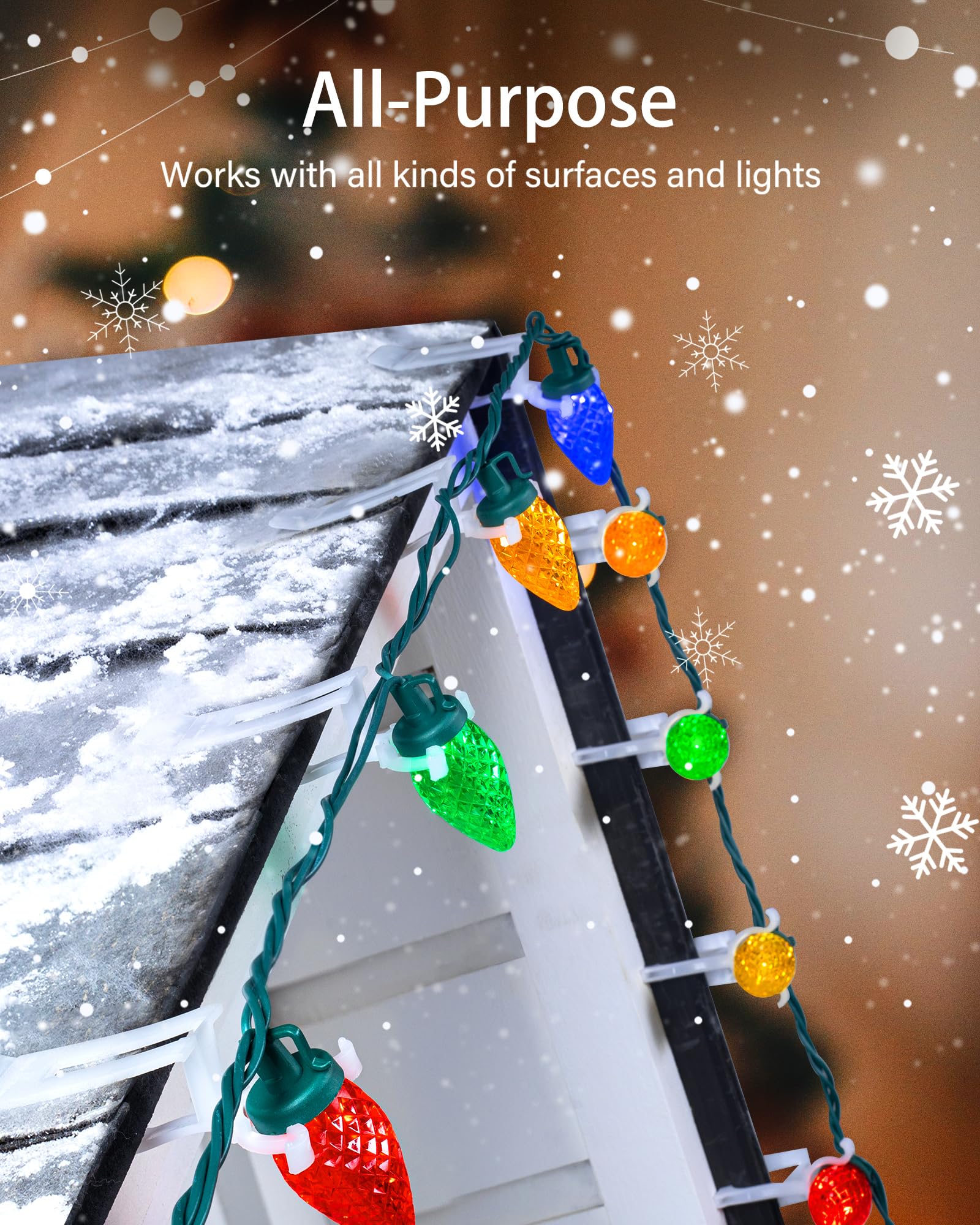 Foto 5 pulgar | Clips de Luces Navideñas Brightown Universal  200 Piezas  - Venta Internacional