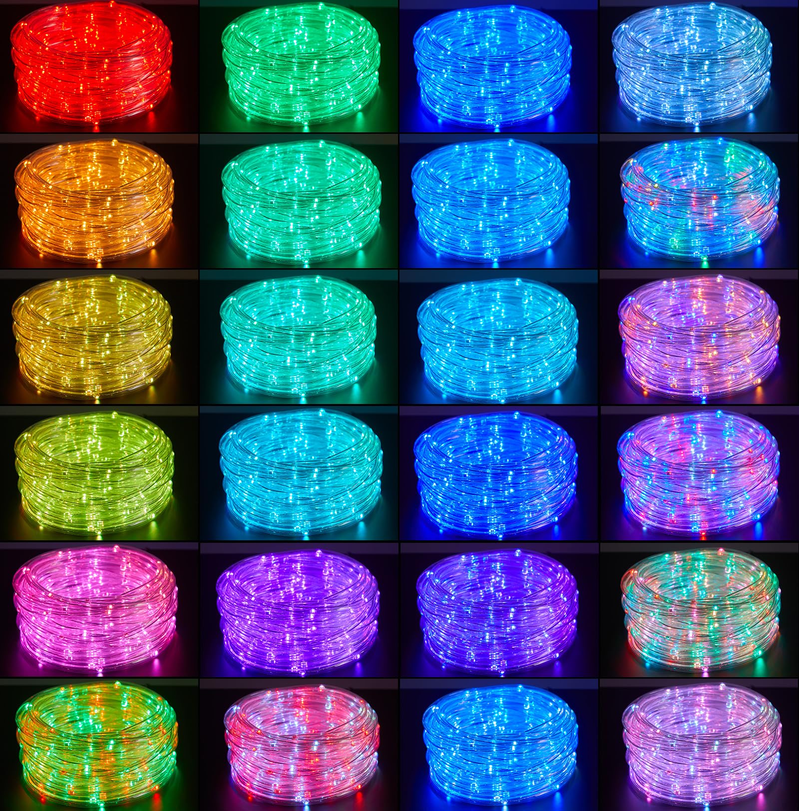 Foto 3 pulgar | Luces Tipo Cuerda Brightown, 72 Pies, 200 Led, 24 Colores Que Cambian De Color Para Exteriores - Venta Internacional.