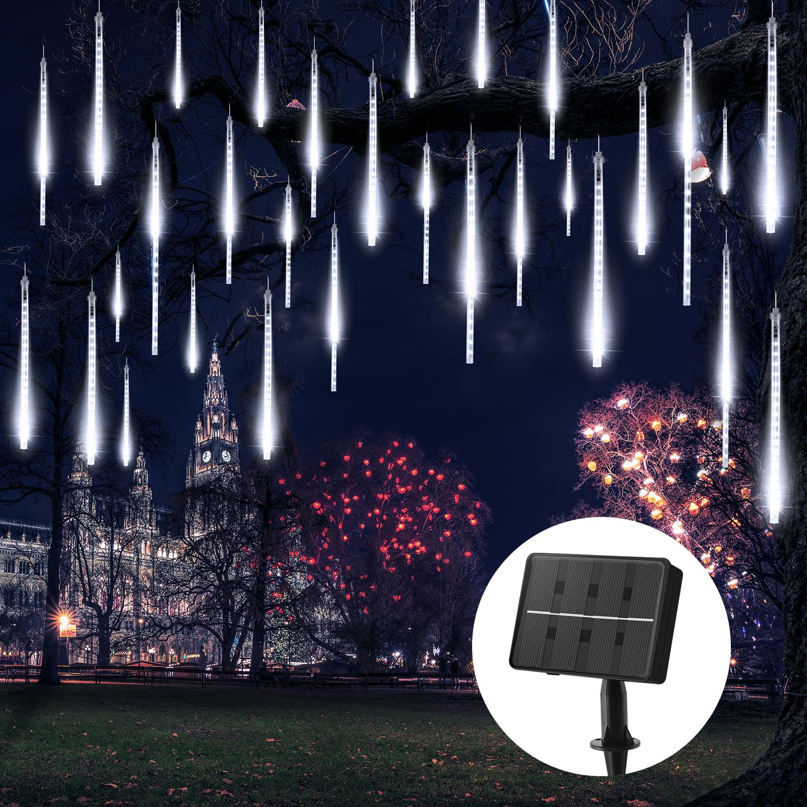 Foto 2 pulgar | Luces De Lluvia Meteor Brightown 576 Led Con Energía Solar - Venta Internacional.