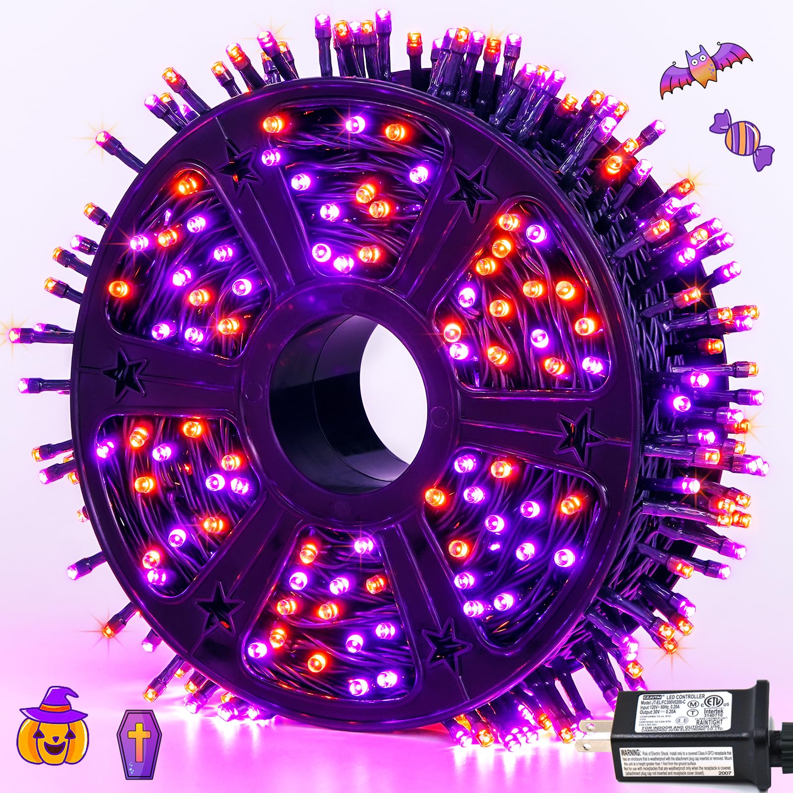 Foto 2 pulgar | Luces De Halloween Jmexsuss 500 Led Coloridas, 53 M, Resistentes Al Agua - Venta Internacional.