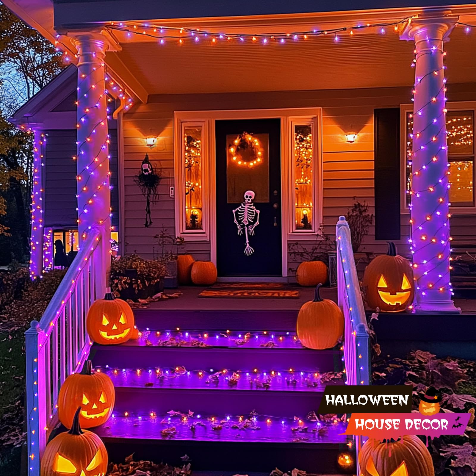 Foto 3 pulgar | Luces De Halloween Jmexsuss 500 Led Coloridas, 53 M, Resistentes Al Agua - Venta Internacional.