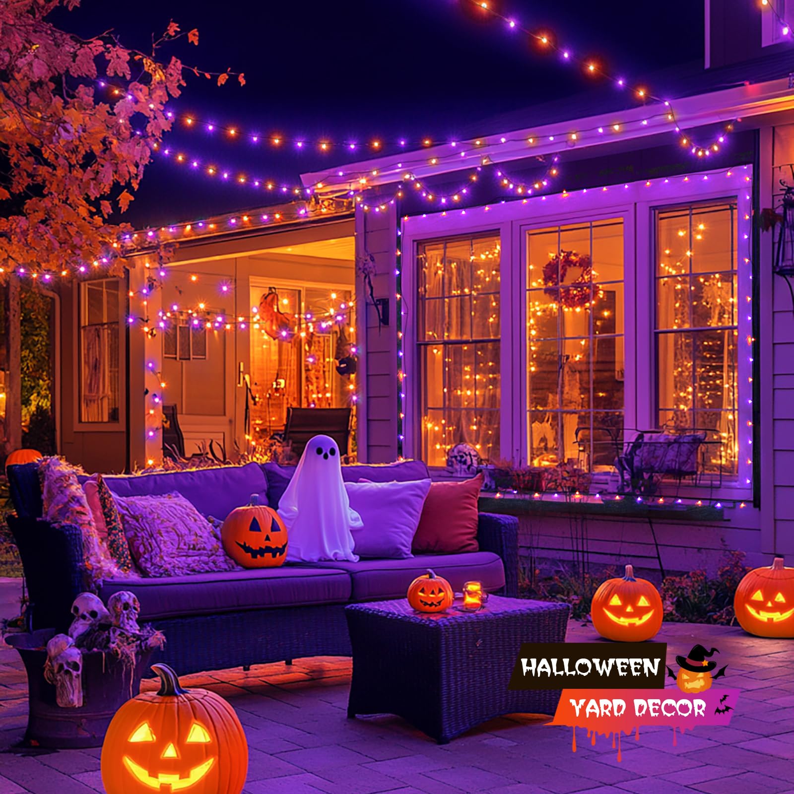 Foto 4 pulgar | Luces De Halloween Jmexsuss 500 Led Coloridas, 53 M, Resistentes Al Agua - Venta Internacional.
