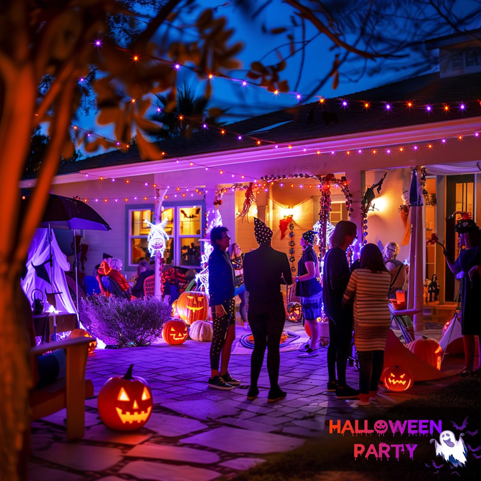 Foto 5 pulgar | Luces De Halloween Jmexsuss 500 Led Coloridas, 53 M, Resistentes Al Agua - Venta Internacional.