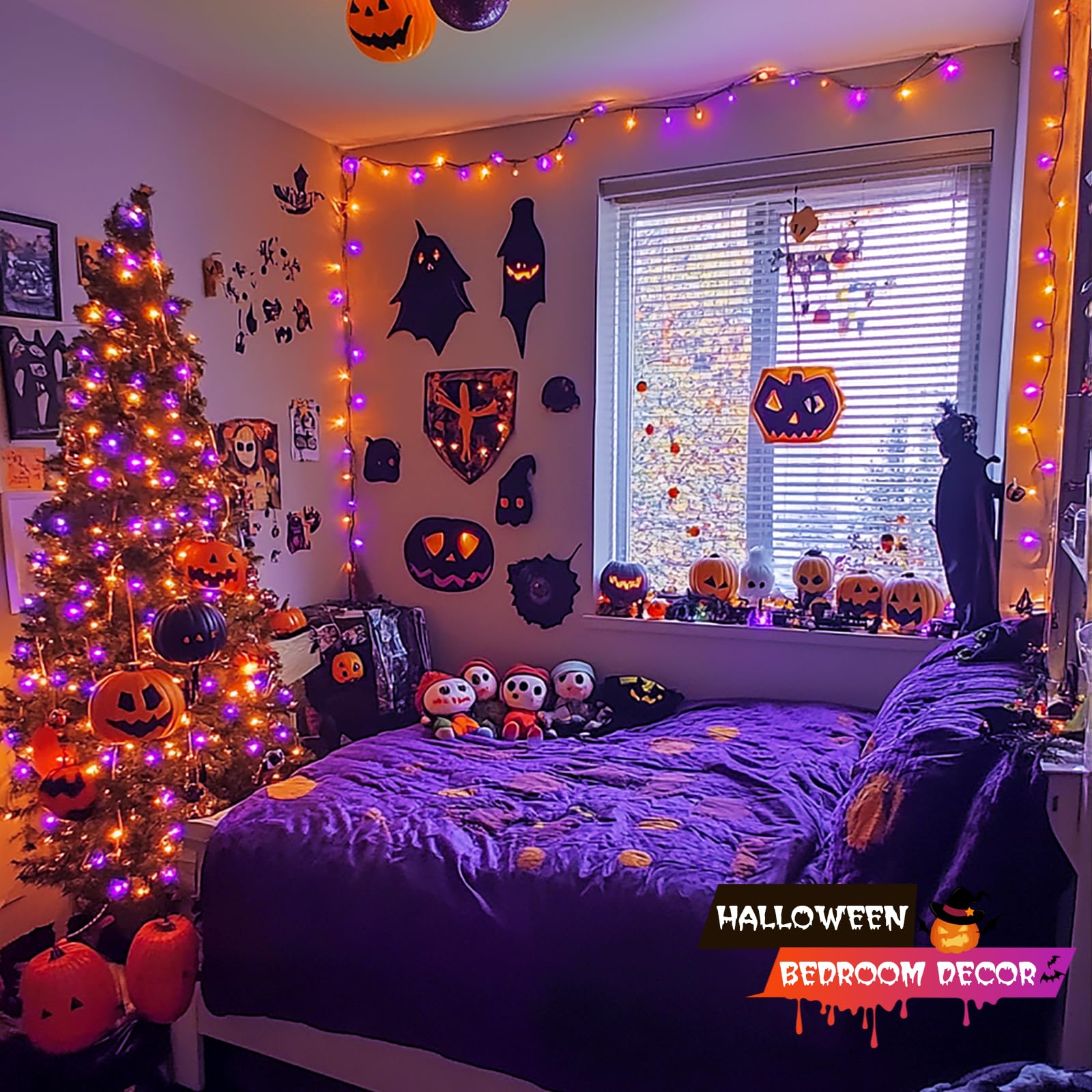 Foto 6 pulgar | Luces De Halloween Jmexsuss 500 Led Coloridas, 53 M, Resistentes Al Agua - Venta Internacional.