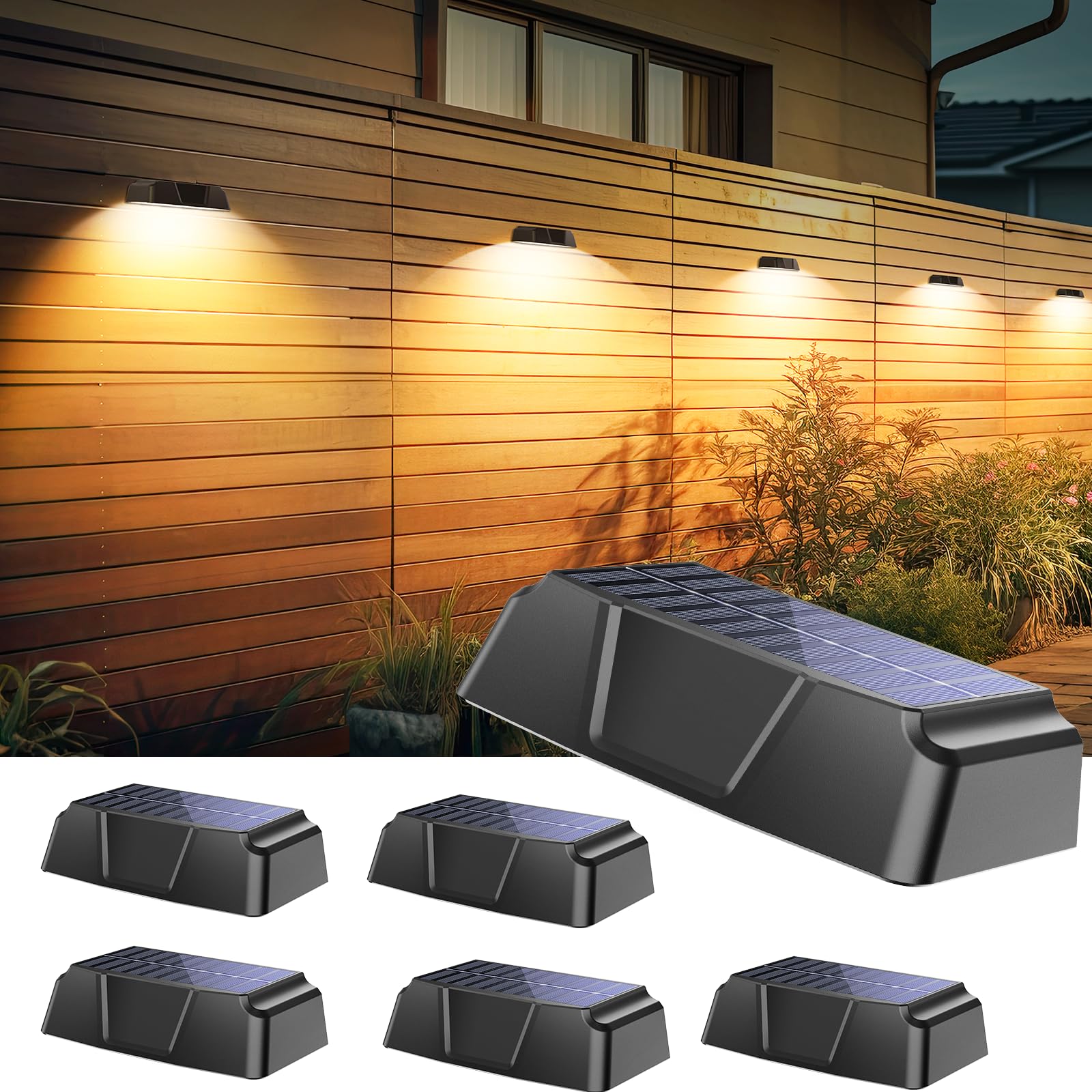 Foto 1 | Luces Solares Para Vallas Brightown, Paquete De 6 Unidades Con 10 Colores, Resistentes Al Agua - Venta Internacional.