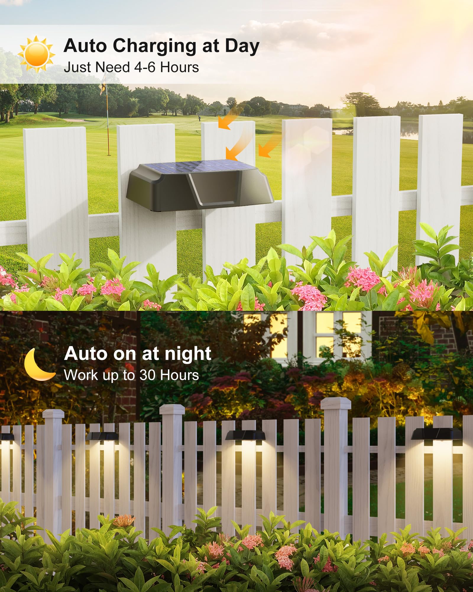 Foto 4 pulgar | Luces Solares Para Vallas Brightown, Paquete De 6 Unidades Con 10 Colores, Resistentes Al Agua - Venta Internacional.