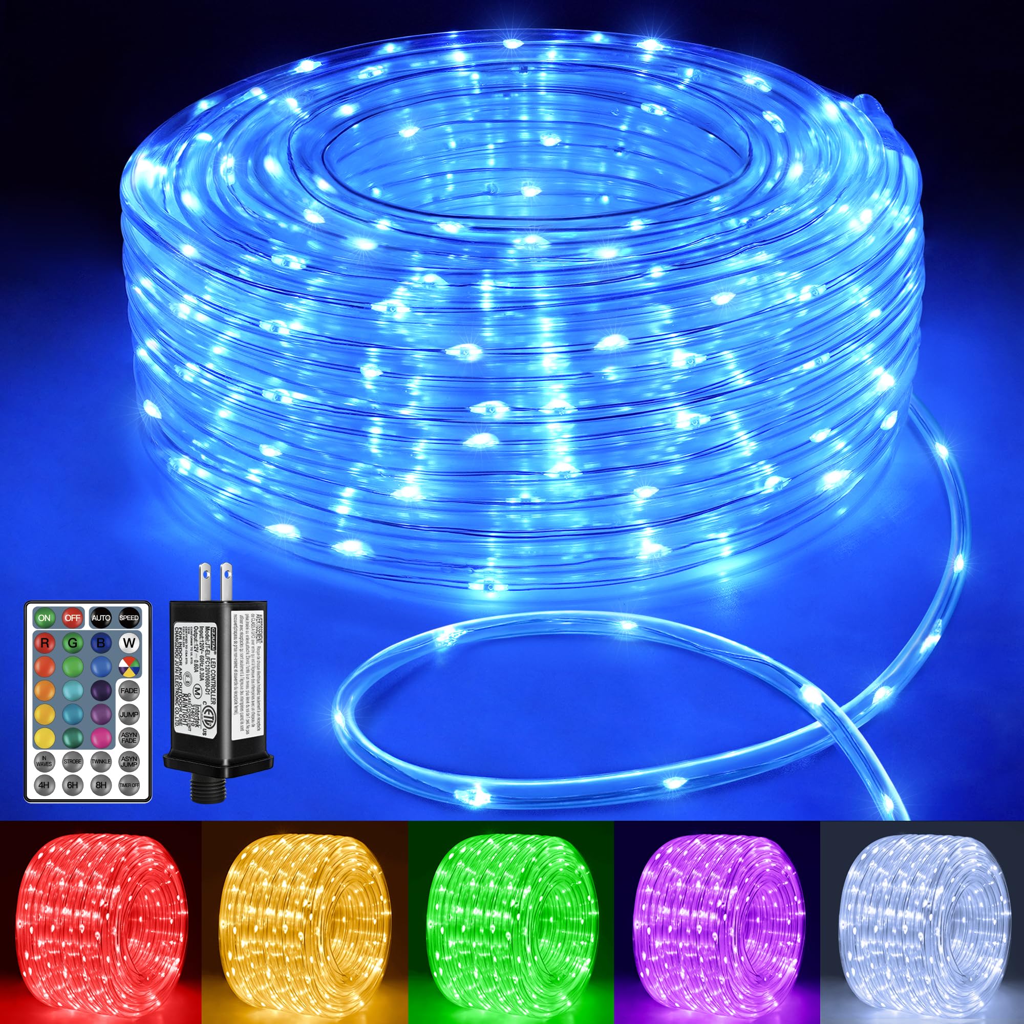 Foto 2 pulgar | Luces Tipo Cuerda Ollny, 66 Pies, 200 Led, Que Cambian De Color, Resistentes Al Agua - Venta Internacional.