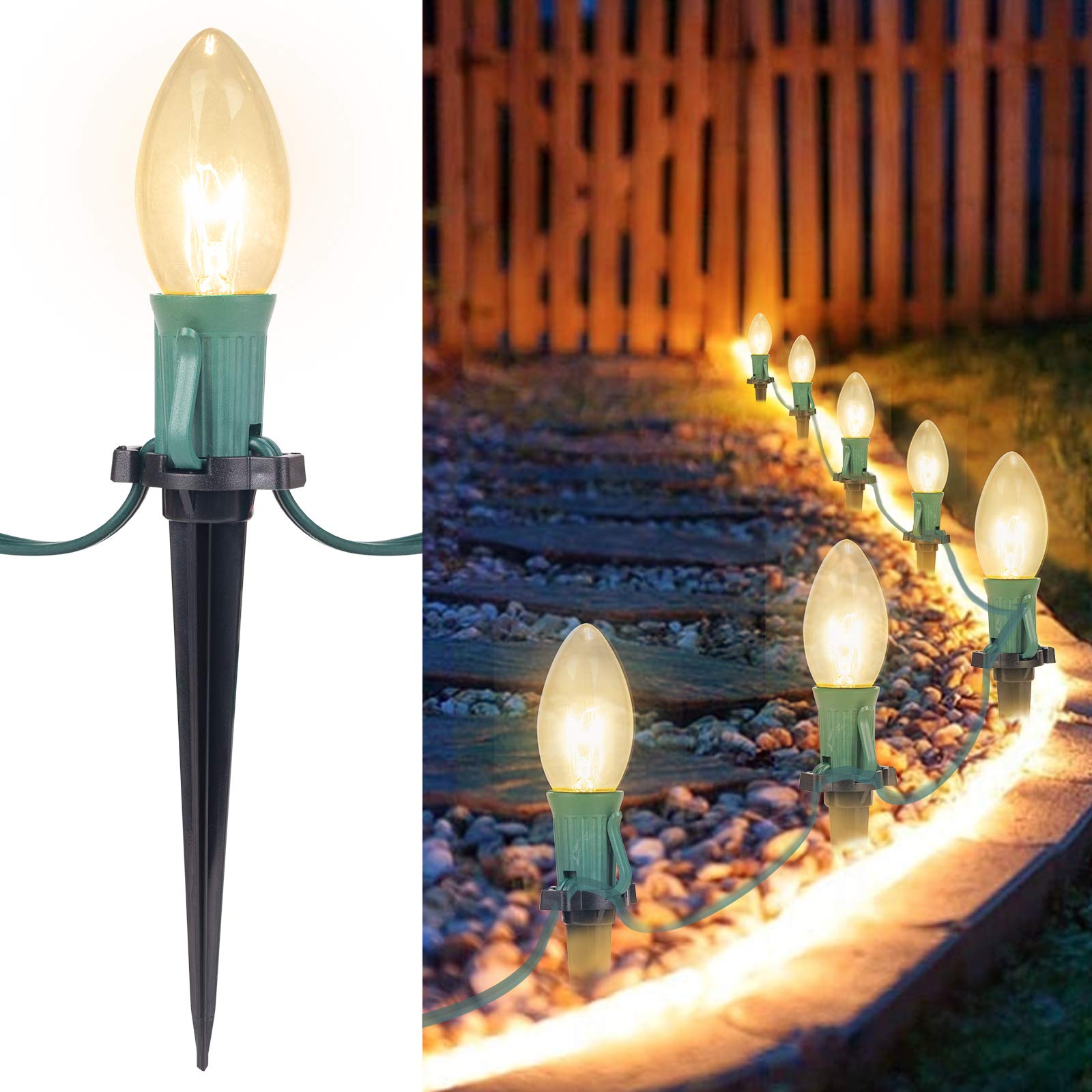 Foto 2 pulgar | Luces Navideñas Brightown C9, 7 W, 25,7 M, 20 Bombillas Para Exteriores - Venta Internacional.