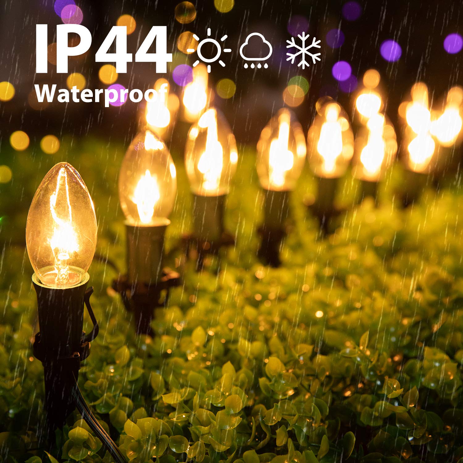 Foto 3 pulgar | Luces Navideñas Brightown C9, 7 W, 25,7 M, 20 Bombillas Para Exteriores - Venta Internacional.