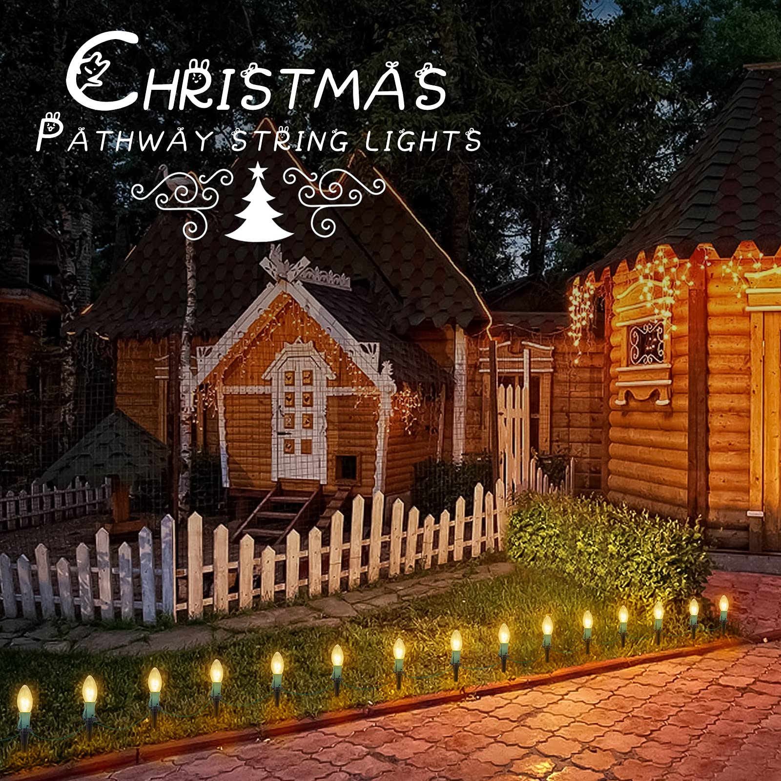 Foto 4 pulgar | Luces Navideñas Brightown C9, 7 W, 25,7 M, 20 Bombillas Para Exteriores - Venta Internacional.