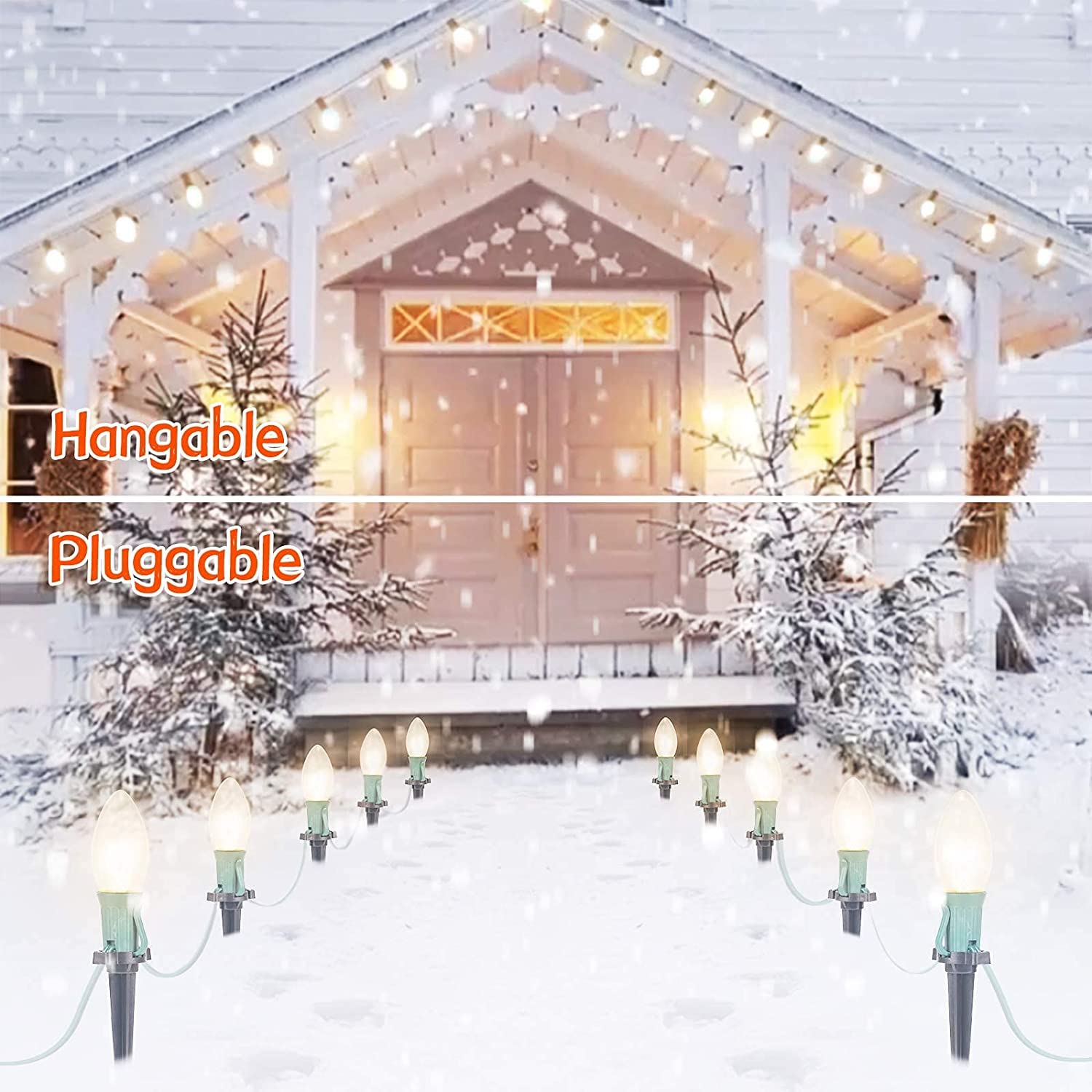 Foto 7 pulgar | Luces Navideñas Brightown C9, 7 W, 25,7 M, 20 Bombillas Para Exteriores - Venta Internacional.