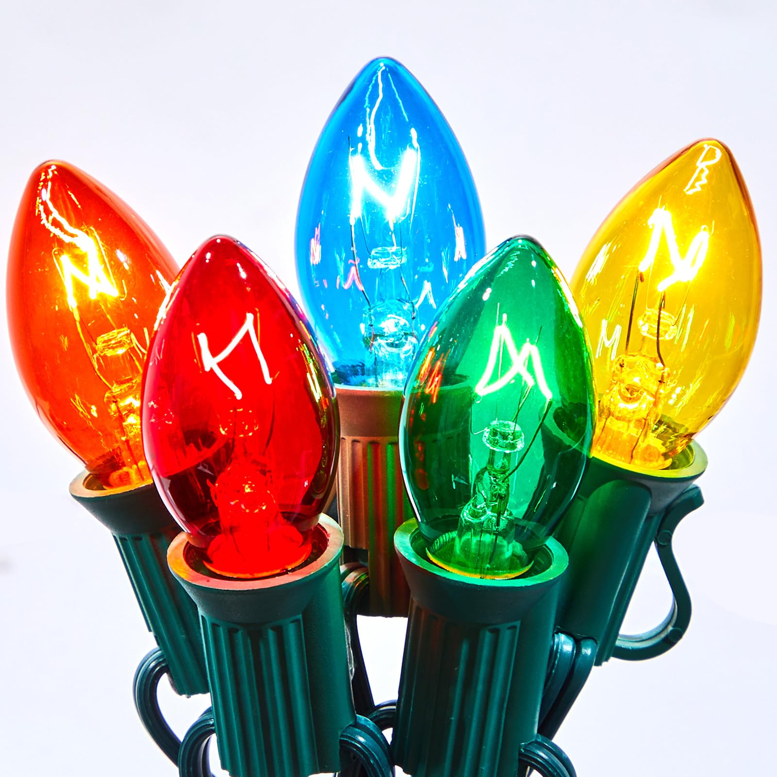 Juego De Guirnaldas De Luces Navideñas Minetom C7 Multicolor De 15 M - Venta Internacional.