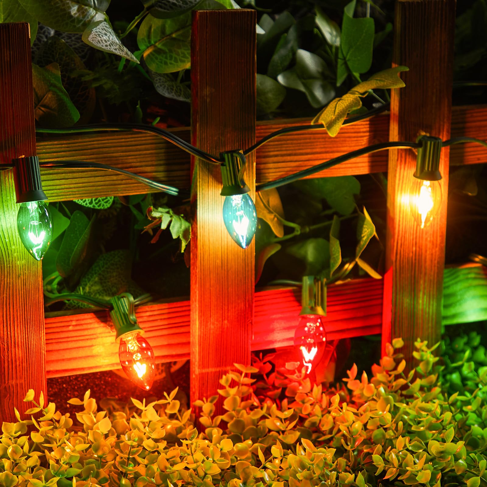 Foto 5 | Juego De Guirnaldas De Luces Navideñas Minetom C7 Multicolor De 15 M - Venta Internacional.