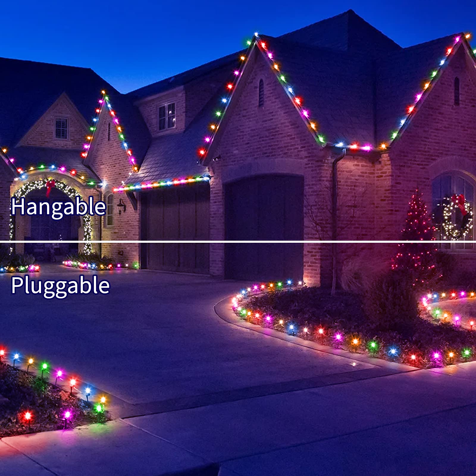 Foto 7 pulgar | Luces Christmas Pathway Lights Brightown De 25,7 M Con 20 Bombillas Y Estacas - Venta Internacional.