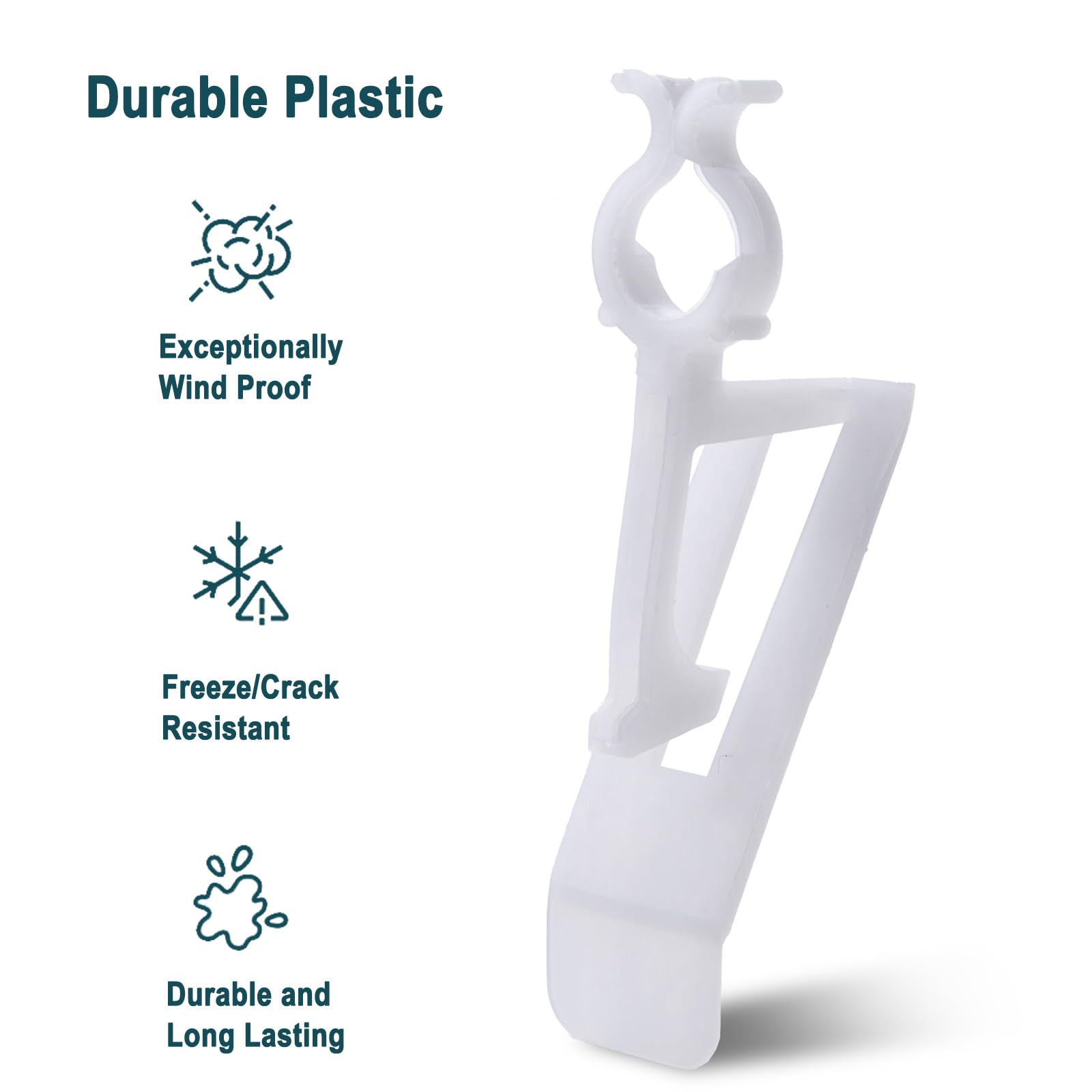 Foto 3 pulgar | Clips de Plástico Transparente 50 Piezas - Venta Internacional