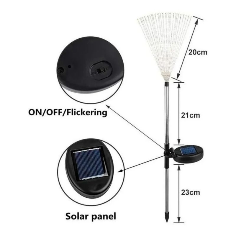 Foto 4 pulgar | Luz Solar Para Fuegos Artificiales Microled Multicolor, 2 Unidades - Venta Internacional.