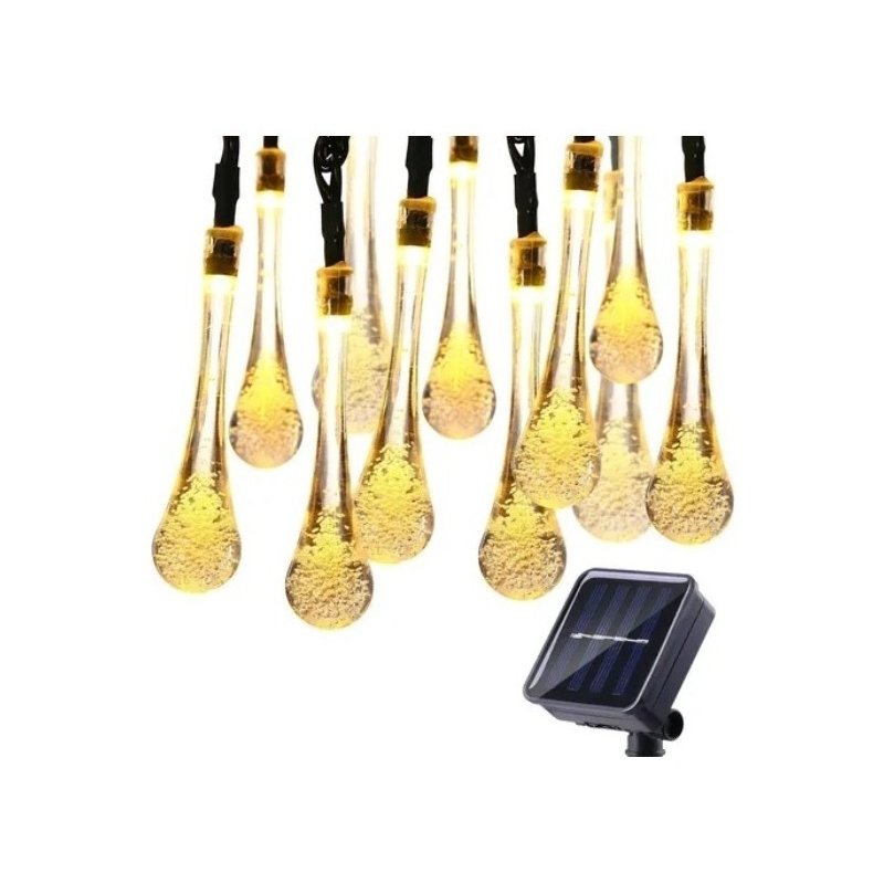 Foto 2 pulgar | Guirnalda Solar Con Forma De Gota, Decoración, Luces Solares - Venta Internacional.