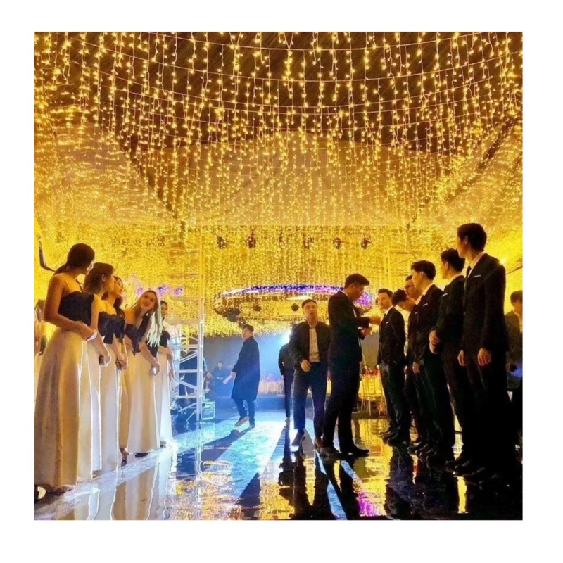Foto 3 | Luces Navideñas Para Exteriores, Guirnalda, Cascada, Led, 120 Luces - Venta Internacional.