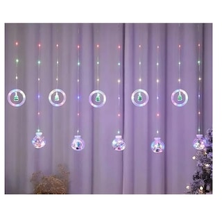 Foto 3 | Luces Navideñas Con Forma De Cascada, Diseño De Guirnalda, Arosbola, 220 V - Venta Internacional.