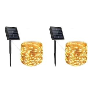 Foto 1 | Paquete De Guirnaldas Fairy Light, 2 Unidades, 10 M, 100 Cables Led, Recargas Solares - Venta Internacional.