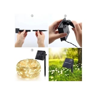Foto 2 | Paquete De Guirnaldas Fairy Light, 2 Unidades, 10 M, 100 Cables Led, Recargas Solares - Venta Internacional.