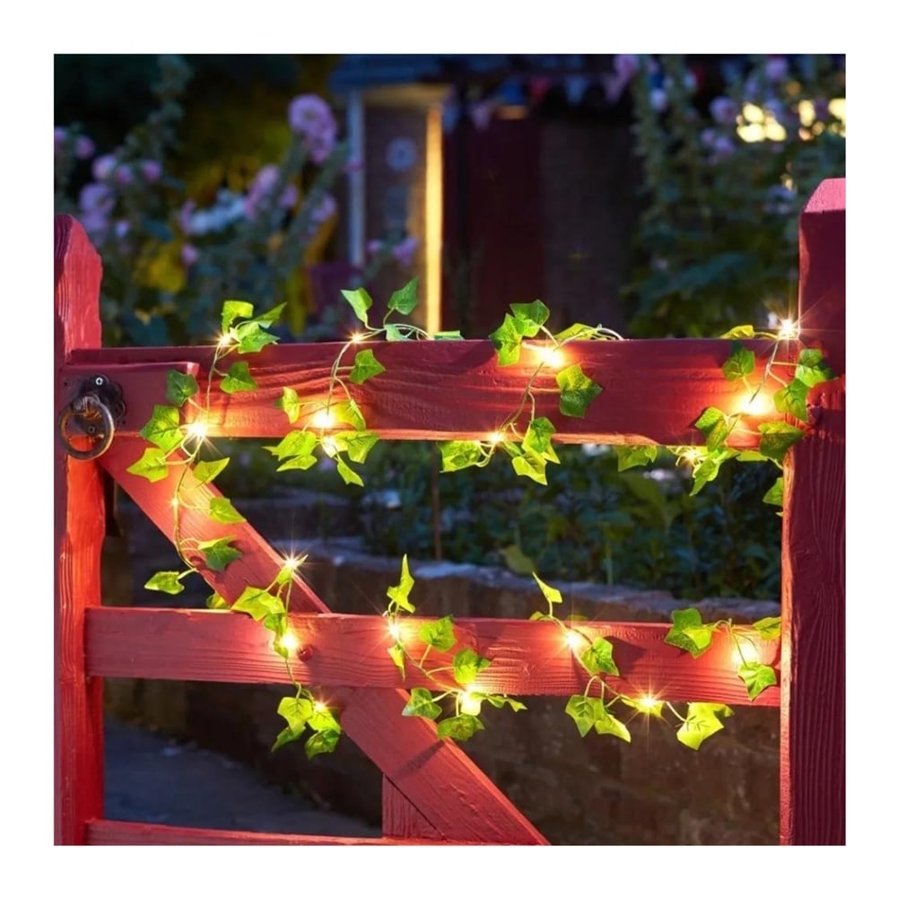 Foto 5 pulgar | Guirnalda Solar Con Tiras De Hojas Y Luces Led De 5 M - Venta Internacional.
