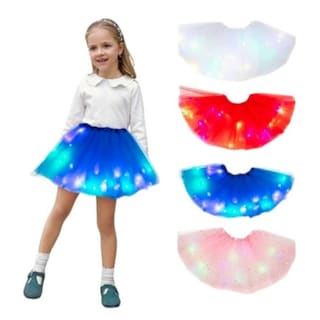 Foto 2 | Falda Tipo Tutú Con Luces Led Blancas De 30 Cm De Altura, Genérica - Venta Internacional.