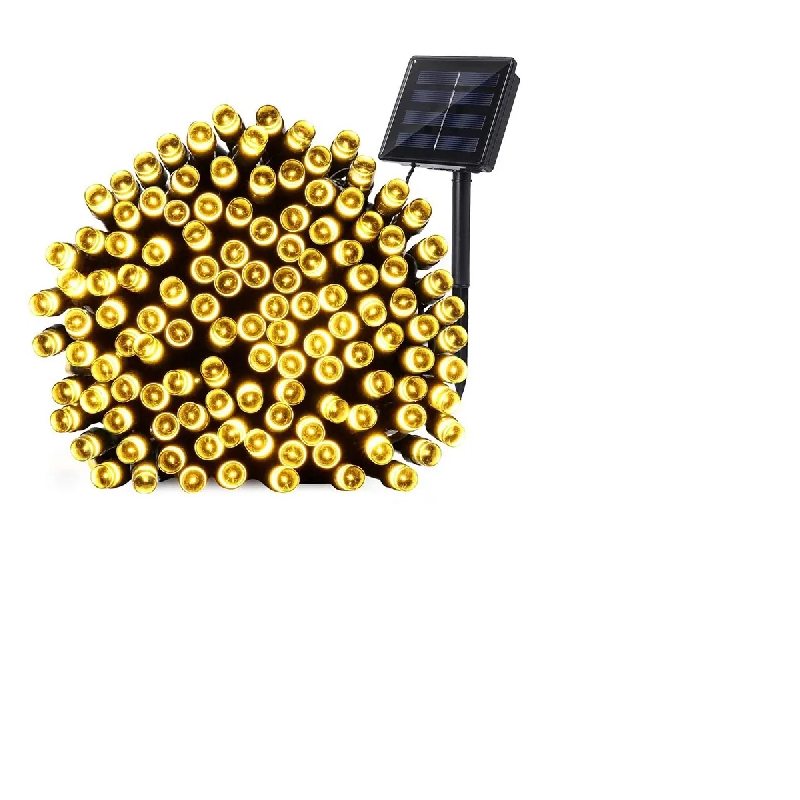 Foto 2 pulgar | Guirnalda Solar Para Navidad, 10 M, 100 Led, Color Amarillo - Venta Internacional.