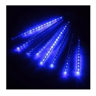 Foto 2 | Luces Led: Guirnalda, Lluvia, Meteoro, Cascada, Navidad, Azul - Venta Internacional.